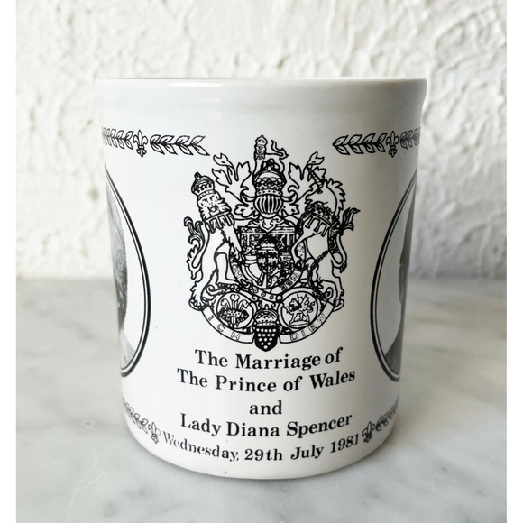 Vintage Lady Diana Spencer Marriage to Prince of Wales Mug Made in England Cup - Picture 3 of 7